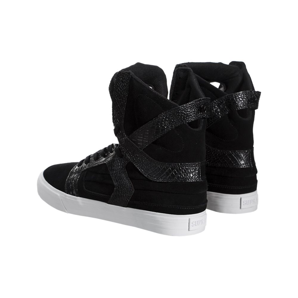 Baskets Montantes Supra SkyTop II Noir Black/White Homme | WIZ-37382960